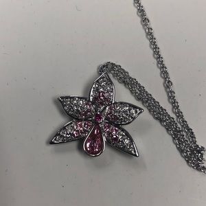 Swarovski Orchid Necklace